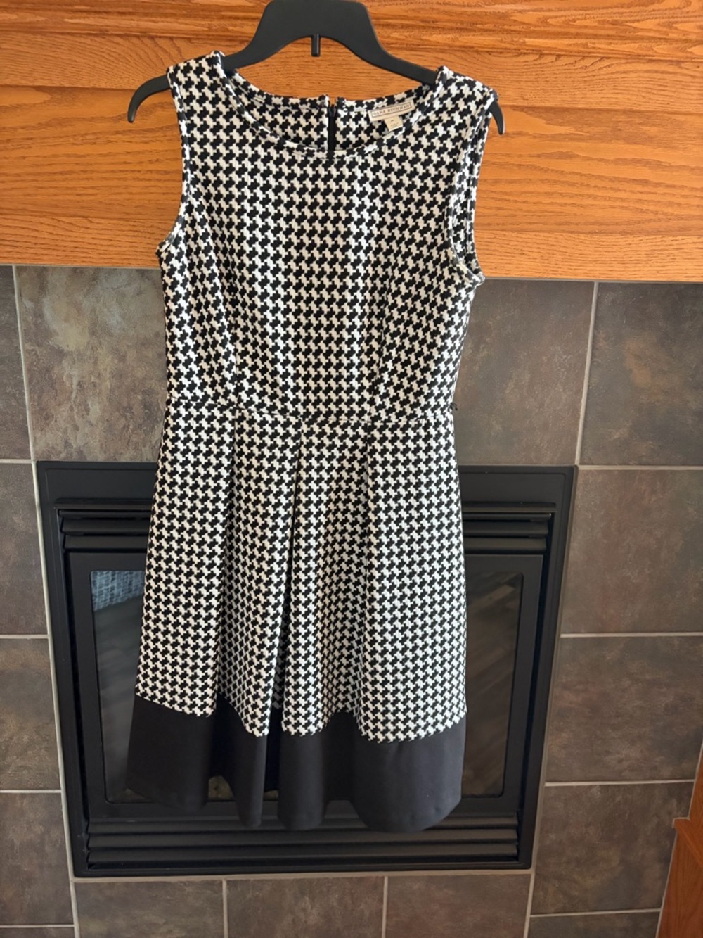 Dana Buchman Black & White Houndstooth Dress
